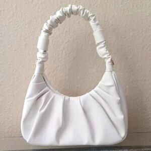 Mini Shoulder Bag Ruched Bright White NWOT